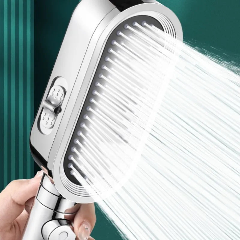 3-Mode High Pressure Handheld Shower Head with Built-In Filter