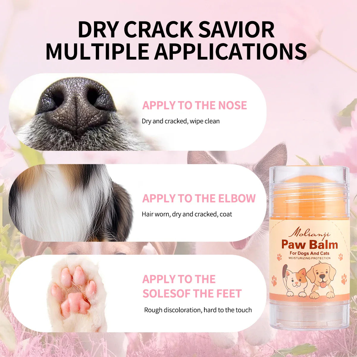 Pet Paw & Nose Moisturizing Cream – Anti-Crack for Dogs & Cats