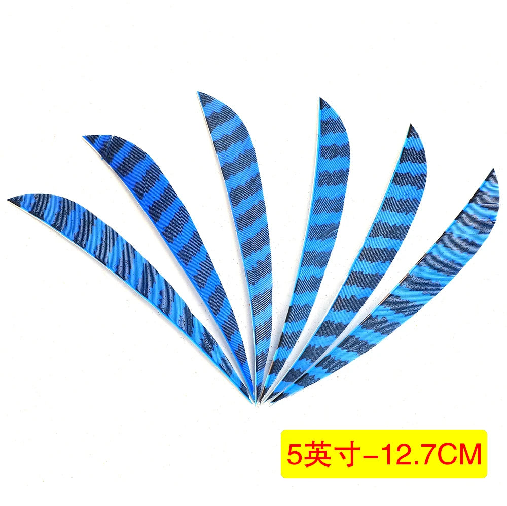 5-Inch Turkey Feather Arrow Fletchings Natural DIY Archery