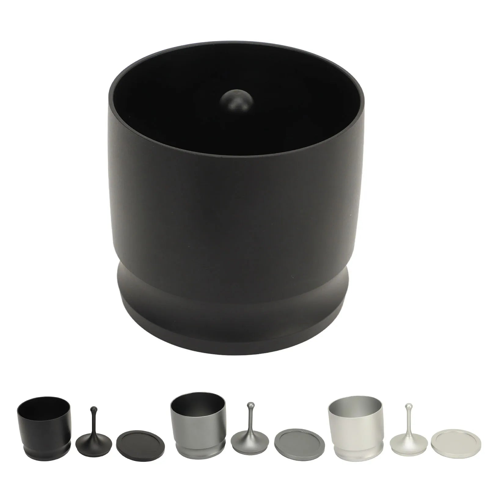 Coffee Supplies Coffee Dosing Cup Dosing Rings Press Aluminum Alloy Anti Flying Coffee Powder Picker Coffee Making Supplies 58mm Peaceful Pleasures Health and Wellness