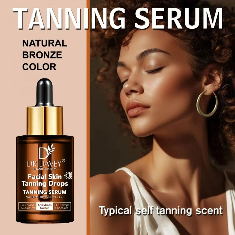 2PCS 30ml DR.DAVEYSunless tanning serum for a bronzed, wheat-colored complexion, moisturizes the skin and aids in tanning Peaceful Pleasures Health and Wellness
