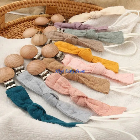 20-Pack Natural Beech Wood Baby Pacifier Clips | Safe & Non-Toxic Pacifier Clip Set Peaceful Pleasures Health and Wellness