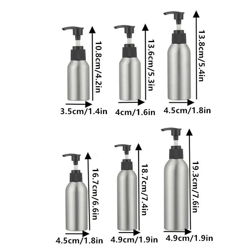 Refillable Foaming Soap Dispenser Portable Rustproof Aluminum Press Bottle Shampoo Shower Bottles Kitchen Bathroom Accessories Peaceful Pleasures Health and Wellness