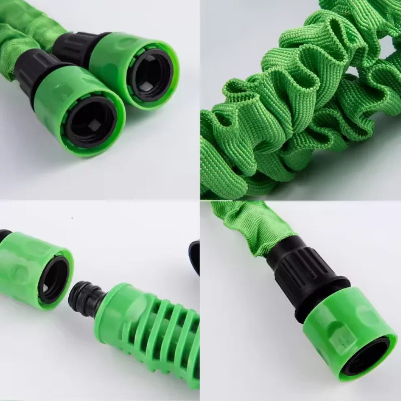 25FT Expandable Magic Hose Lightweight Design Durable Materials 7 Water Spraying Functions Gun Home Garden Watering Tools Peaceful Pleasures Health and Wellness