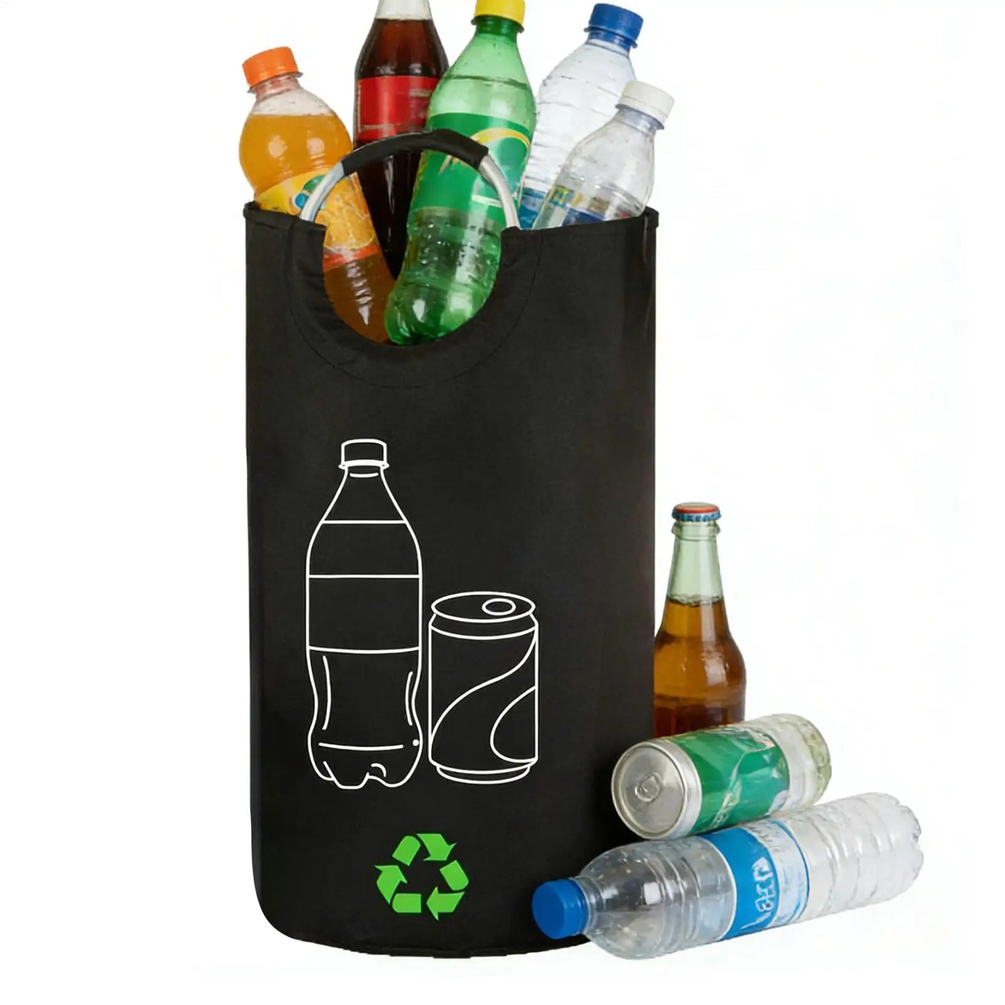 82L Folding Recycling Storage Bag | Oxford Cloth, Dual Handles