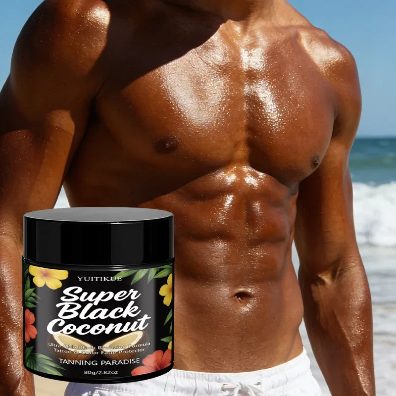 YUITIKUE Coconut Self-Tanning Cream – Deep Bronzing Glow 80g