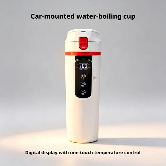 Smart Constant Temperature Car Heating Water Cup 12V 24V Universal Electric Kettle No Current Limit Vehicle Heating Cup for Car Peaceful Pleasures Health and Wellness