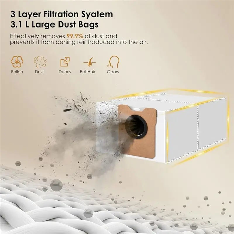 A36T-Replacement Parts For Eufy Vacuum Omni C20 Main Side Brush Hepa Filter Mop Cloth Dust Bags Accesories Kit Peaceful Pleasures Health and Wellness