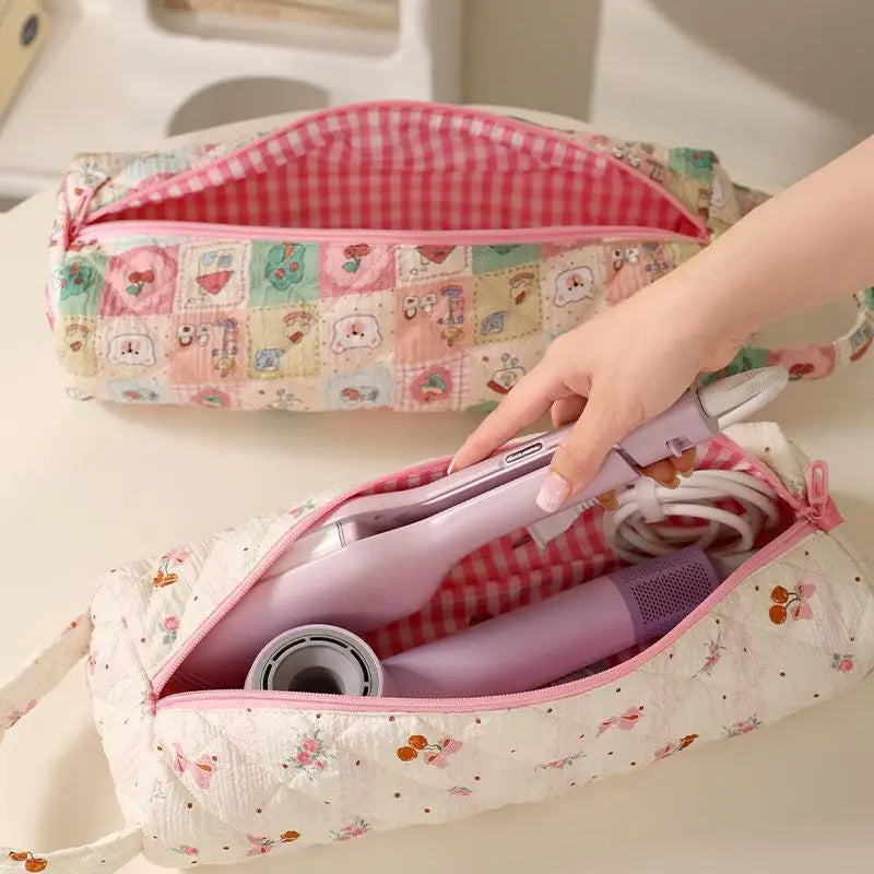 String Bag for Customizable Hair Dryer; Travel Pouch for Styling Tools Peaceful Pleasures Health and Wellness