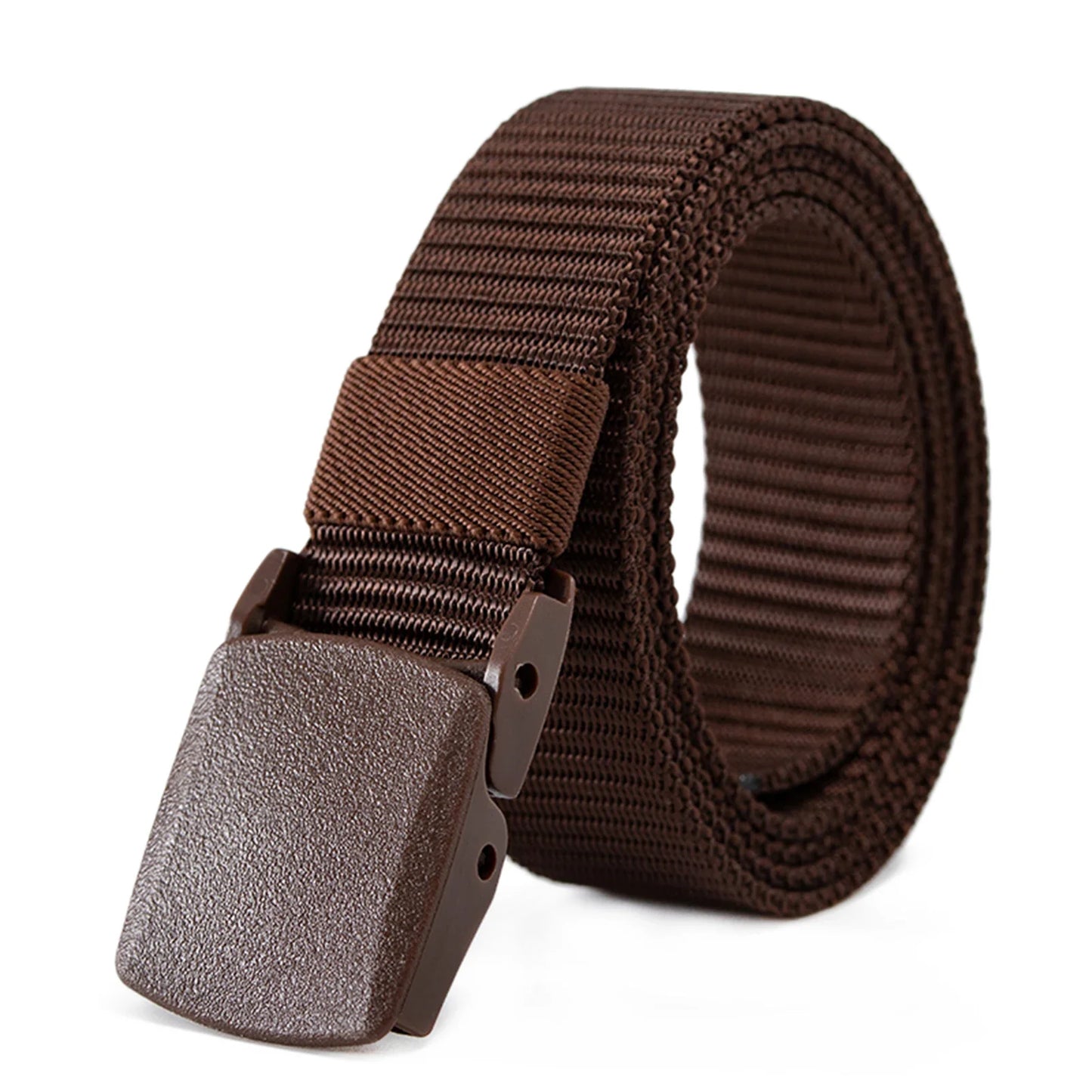 Unisex Nylon Tactical Belt – Non-Magnetic Plastic Buckle