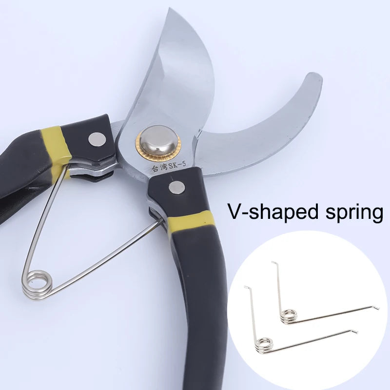 Garden Shears Spring Replacement Metal Shears Springs V-Shape Compression Spring Suitable for Tools Maintenance Peaceful Pleasures Health and Wellness