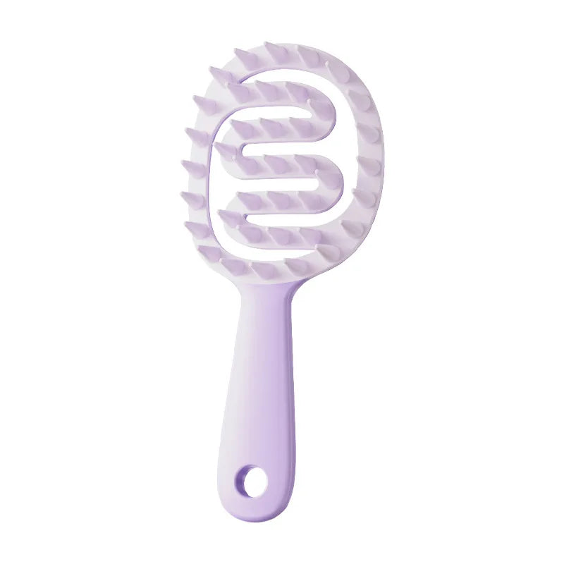 Scalp Massager Shampoo Brush | Long Handle Hair Comb Scalp Massager Brush Peaceful Pleasures Health and Wellness PURPLE