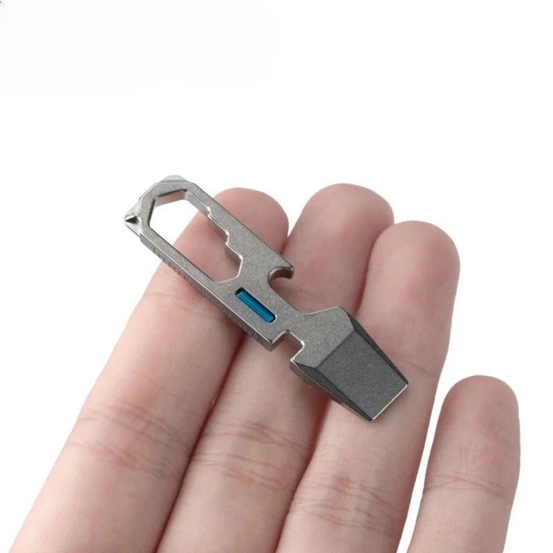 Titanium Mini Keychain Multitool | EDC Camping Survival Tool Keychain Multitool Peaceful Pleasures Health and Wellness
