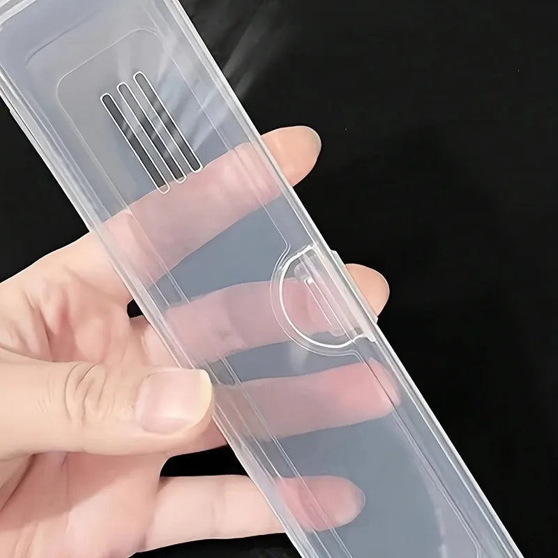 Transparent Travel Toothbrush & Toothpaste Organizer Case