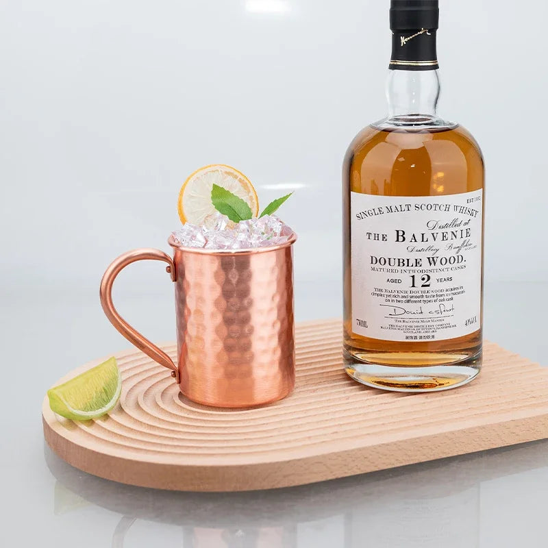 400ml 16oz Moscow Mule Mug Durable Copper Plated Beer Mugs Coffee Mug Milk Cup Cup Drinkware Cocktail Kit Peaceful Pleasures Health and Wellness