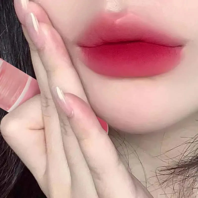 Cappuvini Bear Matte Liquid Lipstick – Strawberry Red & Nude Pink