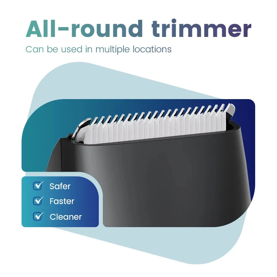 [IPX6] Men's Groin/Body Trimmer w/ SkinSafe - Foil Blades & Precision, Rechargeable Ball Shaver for Sensitive Skin Peaceful Pleasures Health and Wellness