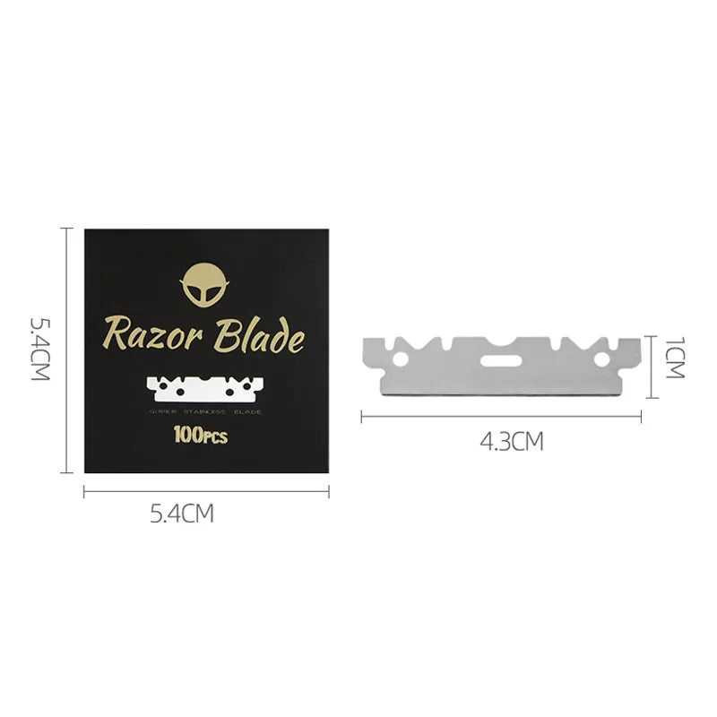 Single-Sided Stainless Steel Razor Blades 30/50/100 Pack