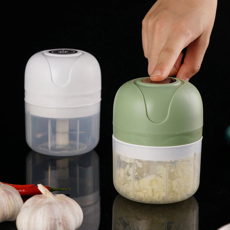 Electric Food Chopper 250ml USB Portable Garlic Masher Crusher Meat Grinder Vegetable Chopper Kitchen Gadgets Peaceful Pleasures Health and Wellness