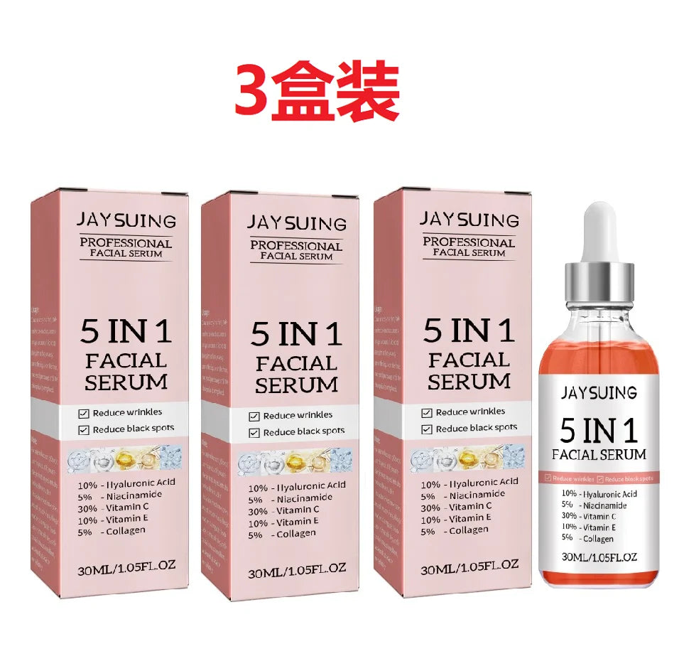 JAYSUING 5-in-1 Hyaluronic Acid & Vitamin C Facial Serum 30ml