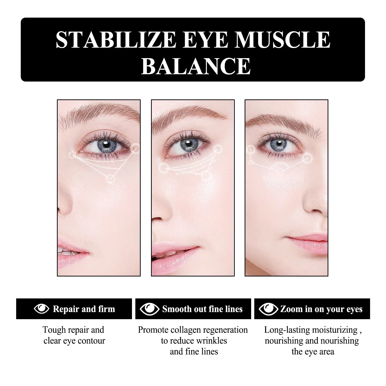 Snake Venom Peptide Eye Cream – Anti-Wrinkle & Dark Circles 30g Eye Cream Oasis Select