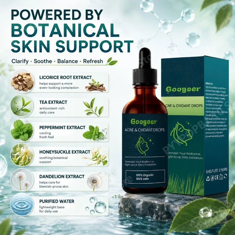 Googeer Botanical Skin Care Drops 30mL | Licorice & Honeysuckle