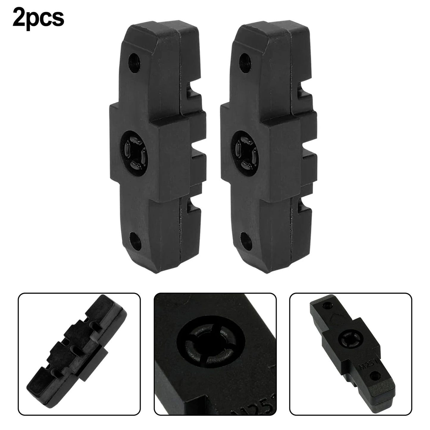 2 Pieces Brake Shoes For Magura HS11/ HS22/ HS33 50 Mm Brake Pads Black | For MAGURA Road Bike Brake Pads Brake System Bracket Peaceful Pleasures Health and Wellness 2Pcs
