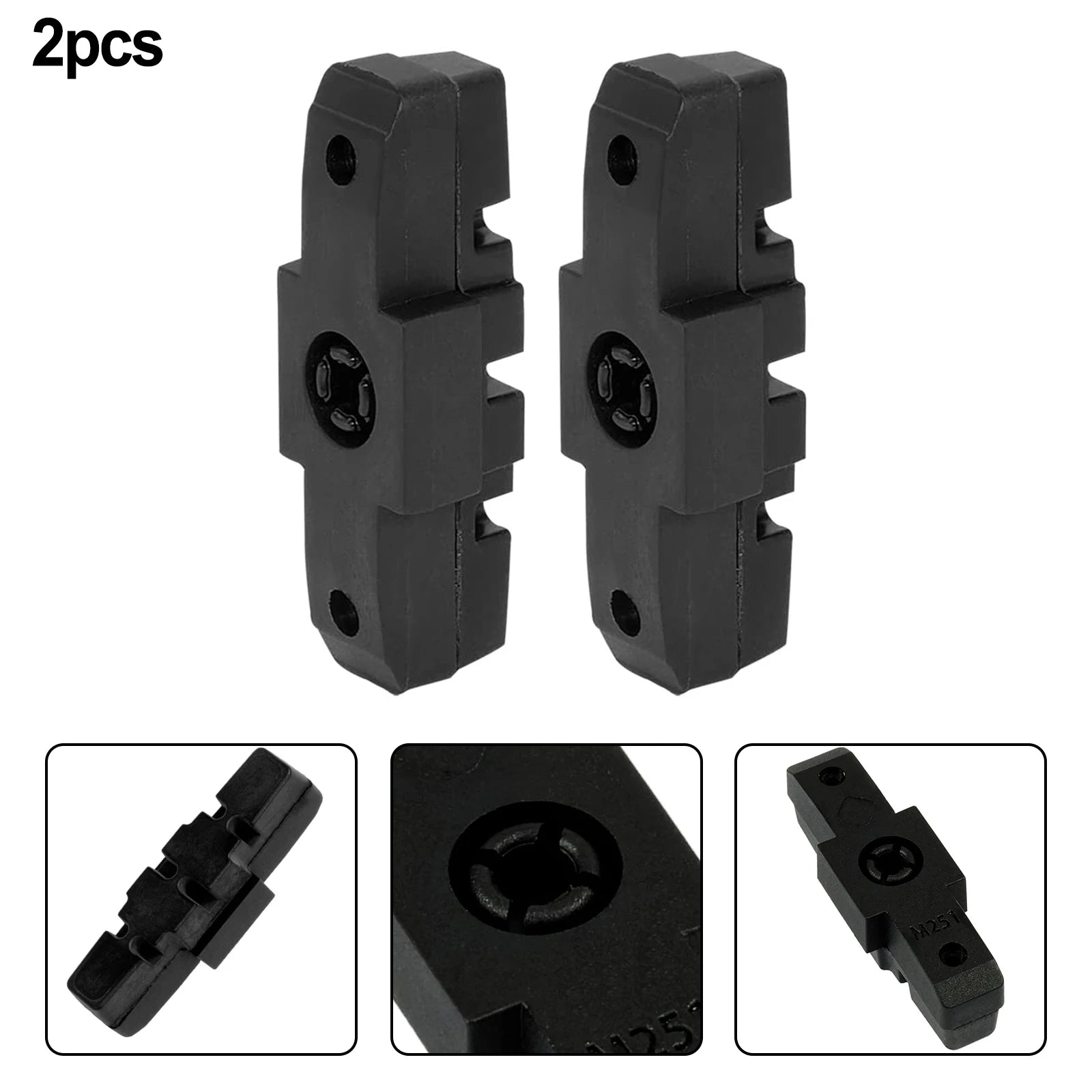 2 Pieces Brake Shoes For Magura HS11/ HS22/ HS33 50 Mm Brake Pads Black | For MAGURA Road Bike Brake Pads Brake System Bracket Peaceful Pleasures Health and Wellness 2Pcs