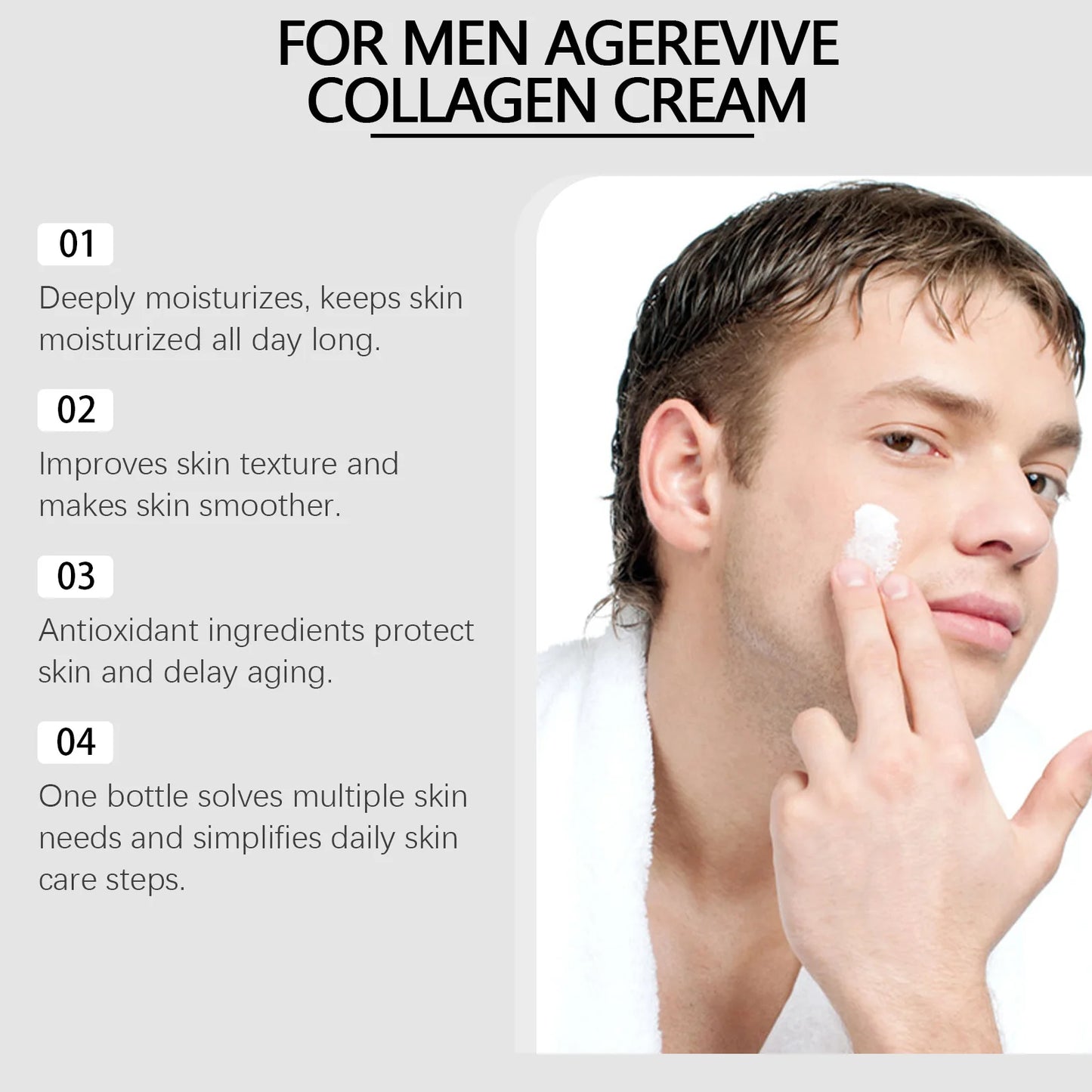 Men's Hyaluronic Acid Face Cream – Hydrating & Anti-Aging