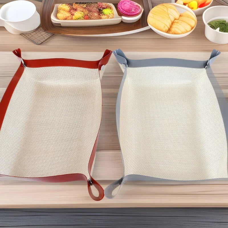Silicone Baking Mat & Oven Liner – Non-Stick, Leakproof, Anti-Slip, Reusable for Cookies, Macarons & Pizza