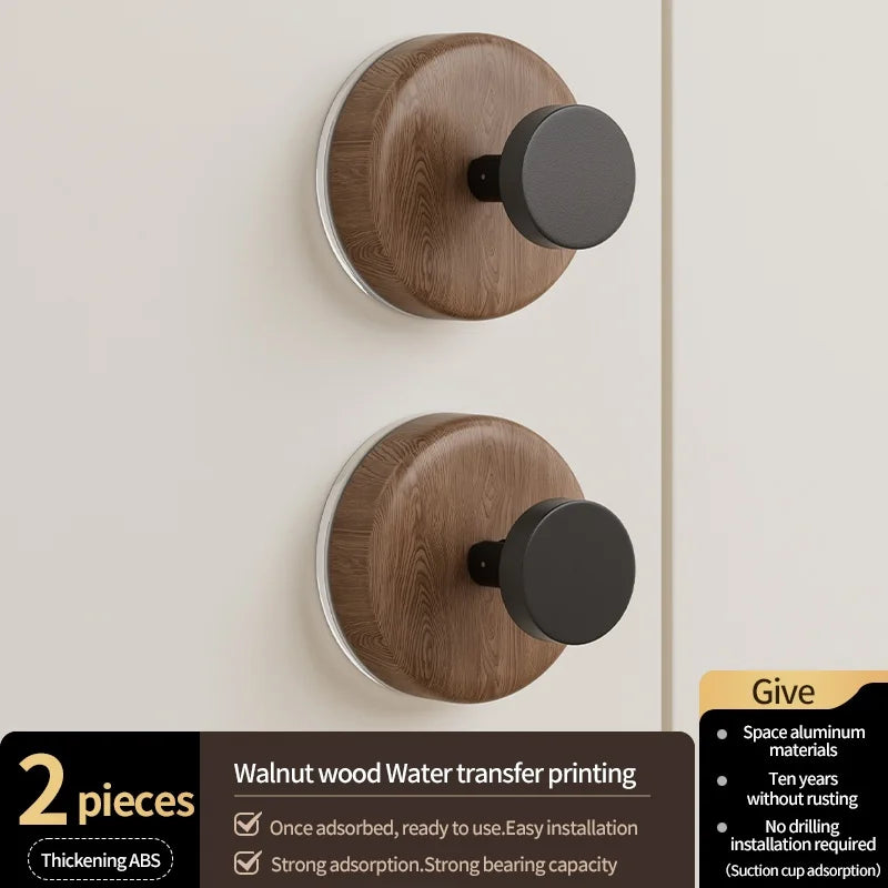 No-Drill Suction Cup Wall Hooks | Bathroom & Kitchen (1–3 Hooks)