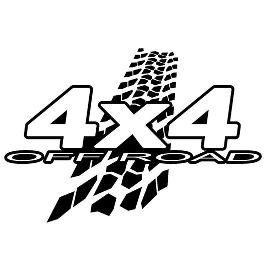 4x4 Off-Road Mud Funny Car Decal Sticker | PVC 20x13.6cm Car Decal Sticker Peaceful Pleasures Health and Wellness white 20cm by 13.6cm