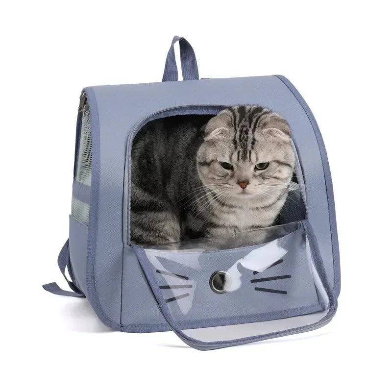 Portable Outdoor Breathable Cat Carrier Backpack Shoulders Bag for Cats and Small Dogs Transport Peaceful Pleasures Health and Wellness