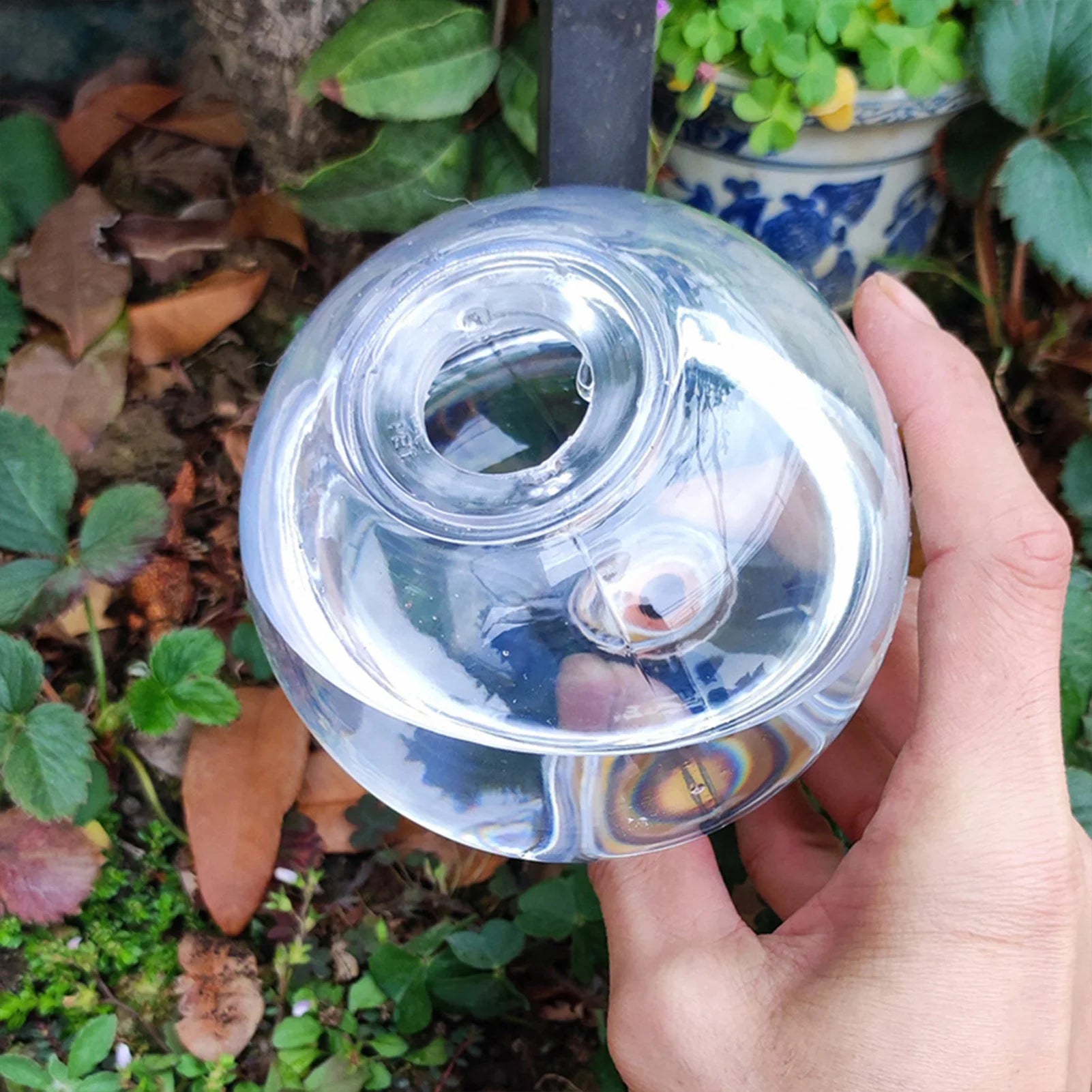 500ml Automatic Plant Waterer Automatic Water Seepage Lasts Days for Busy Travelers Plant Lovers Peaceful Pleasures Health and Wellness