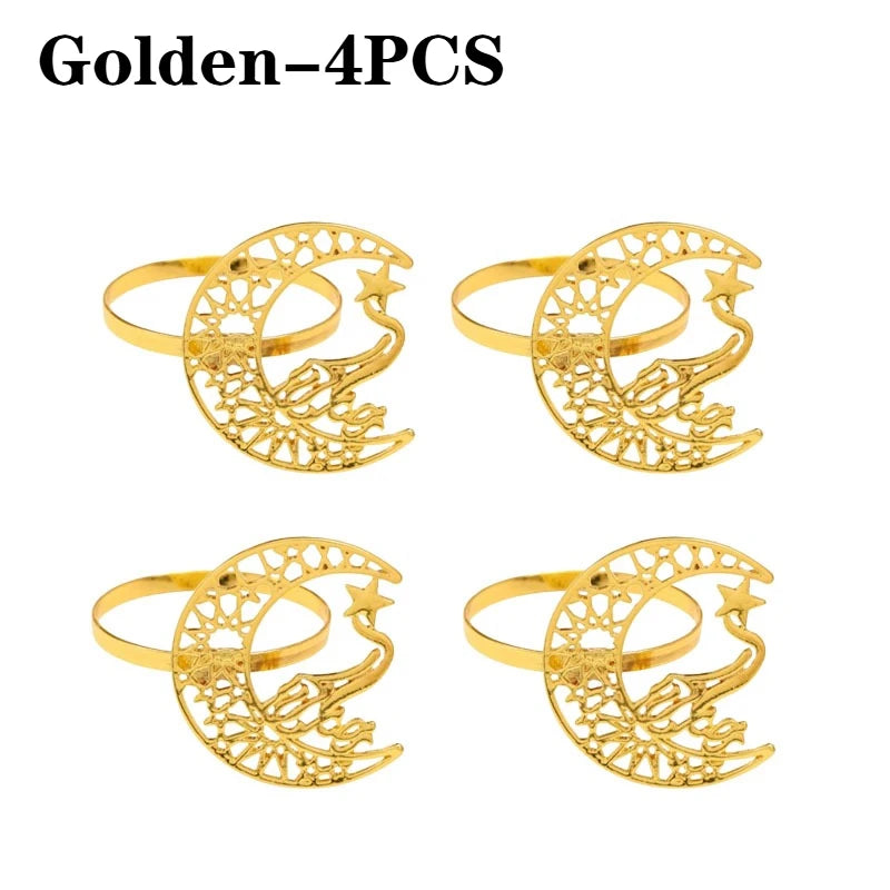 Gold Bismillah Napkin Rings | Ramadan & Eid Table Decor