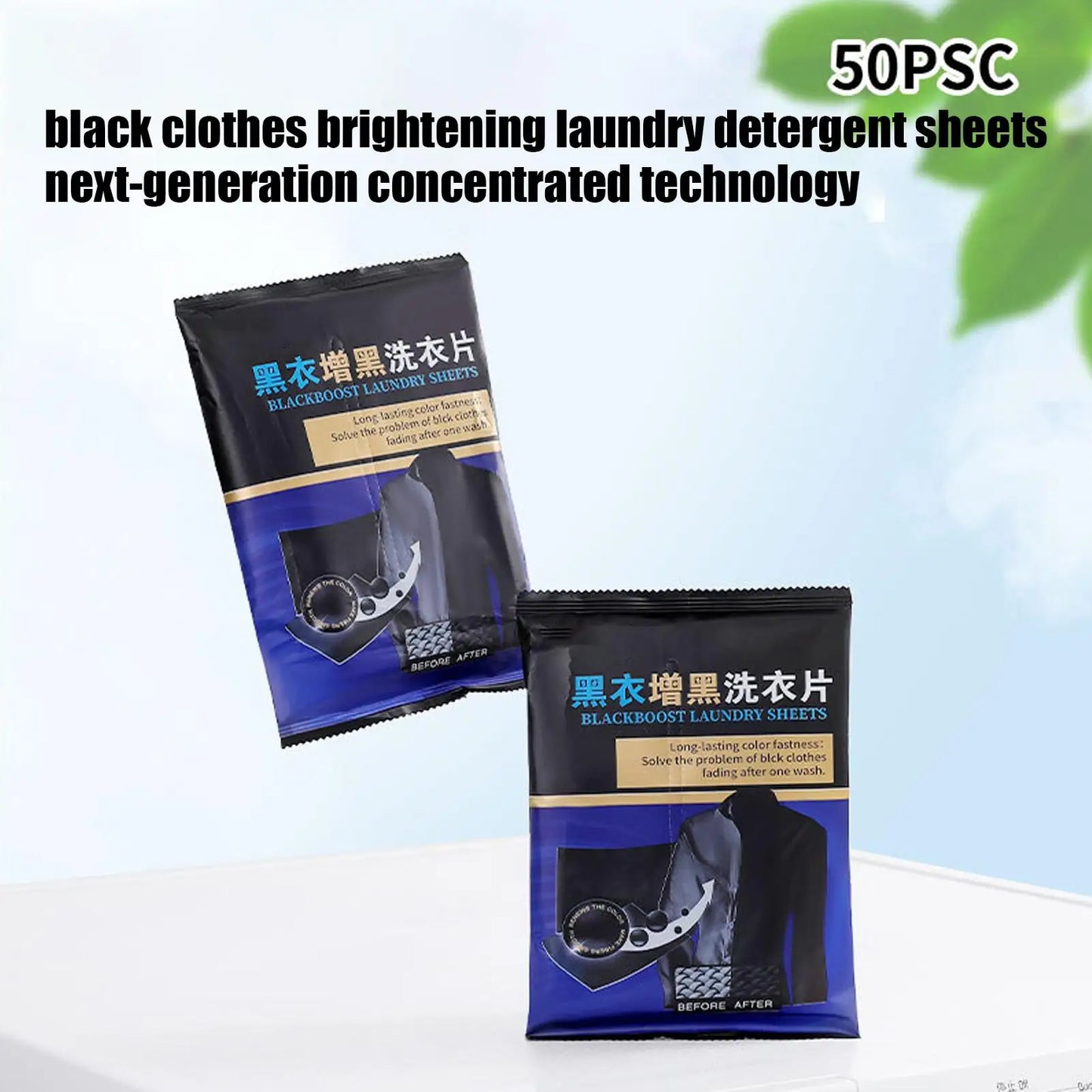 Black Clothes Dye Tablets 50pcs – Blackening & Color Restore Sheets