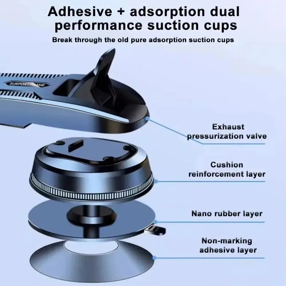 Universal Car Phone Holder Suction Cup 360° Rotating Mount