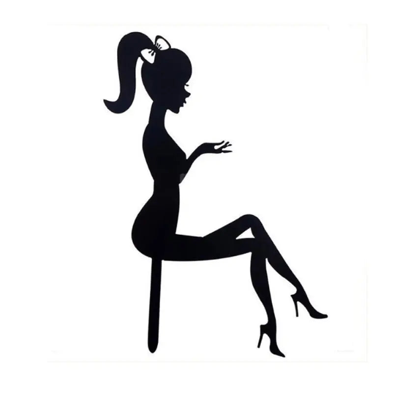 High Heels Lady Girl Acrylic Cake Topper Durable High Heels Lady Decor For Home Party Cake Decor Peaceful Pleasures Health and Wellness