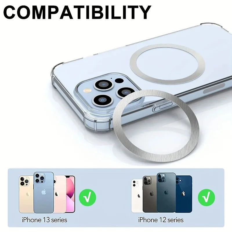 2026 10/5PCS for Magsafe Magnetic Plate Ring Universal Stickers Support Wireless Charger Metal Plate Sheet for Phone Peaceful Pleasures Health and Wellness
