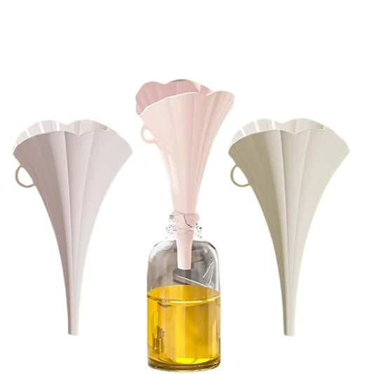 Funnel Household Foldable Kitchen Plastic Size Caliber Refueling Pot for Packaging Filtering Pouring Soy Sauce Peaceful Pleasures Health and Wellness