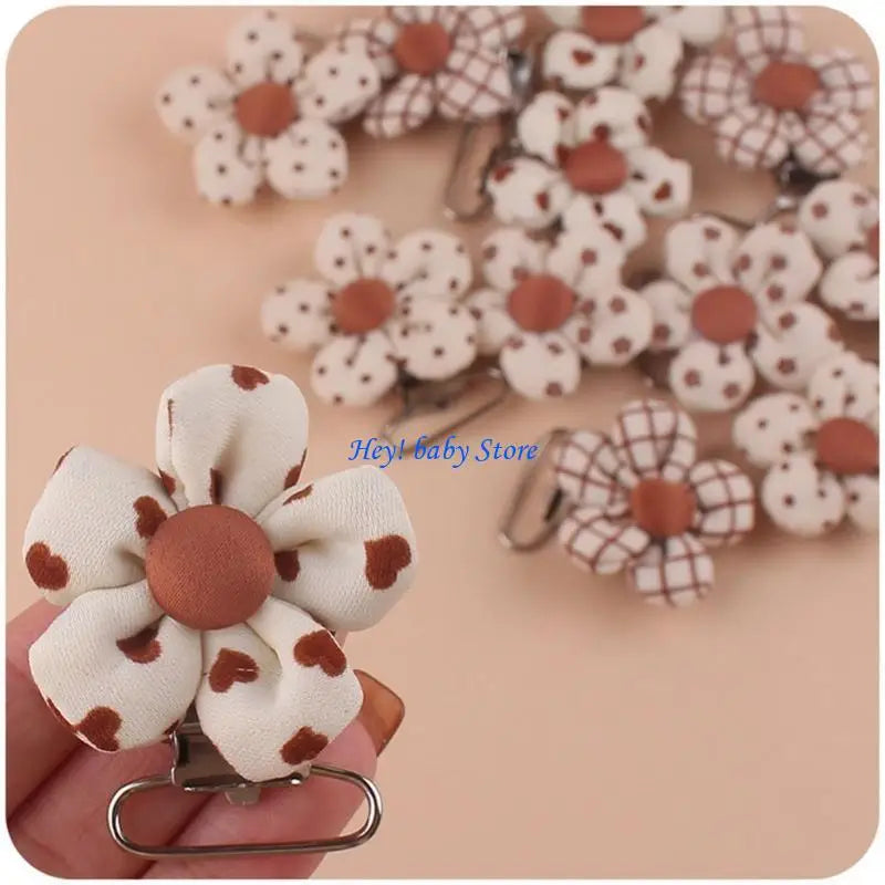 DIY Flower Baby Pacifier Clip – 4 Patterns, Girls & Boys