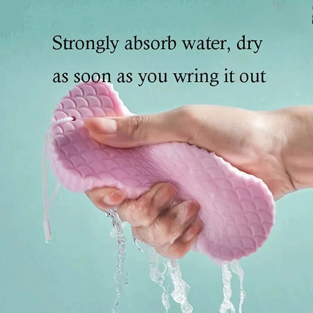 Exfoliating Bath Sponge | Body Scrubber & Massage Tool