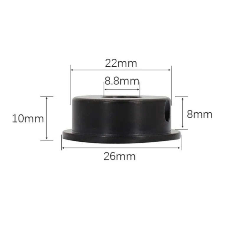 Electric Guitar Audio Output Socket Jack Holder Bowl Round Cup Pot