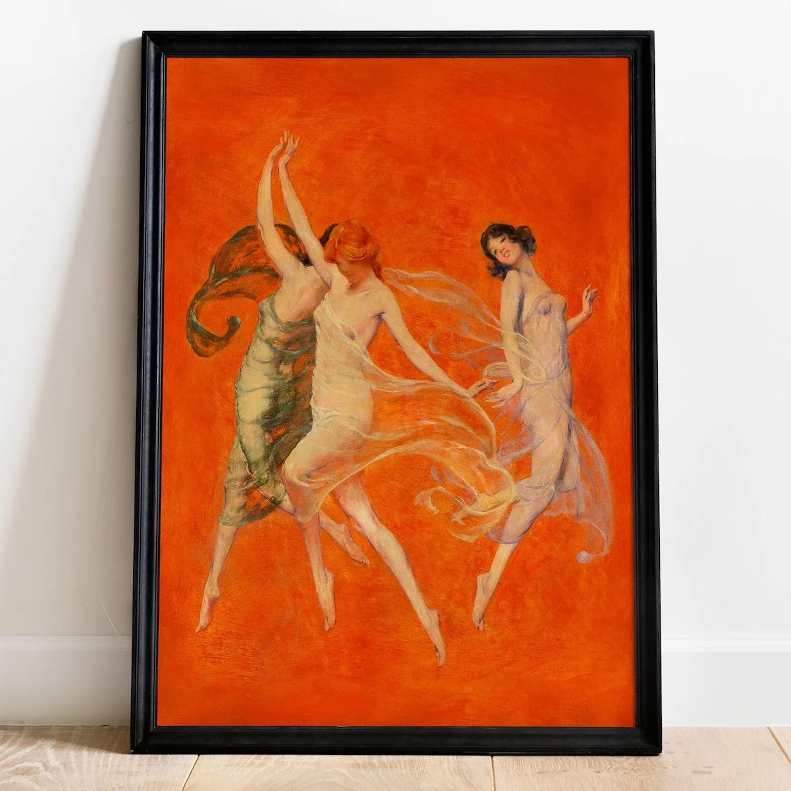Warren B. Davis - Dance of Three Muses art print, Museum quality Fine Art Print Peaceful Pleasures Health and Wellness