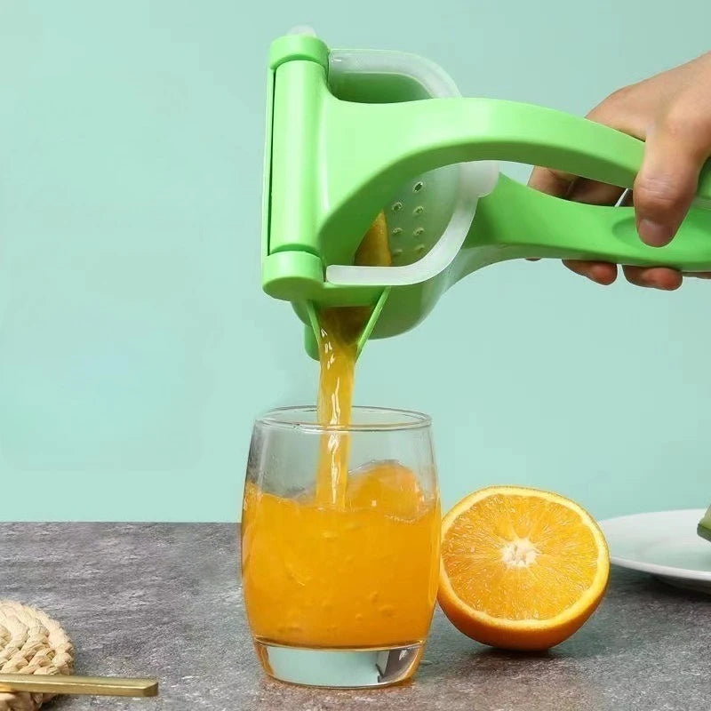 Manual Handheld Lemon Squeezer & Fruit Juicer – Green