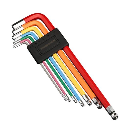 7-Piece Folding Allen Wrench Set 1.5–10mm Hex Screwdriver Kit Folding Hex Key Set Peaceful Pleasures Health and Wellness 7-piece set