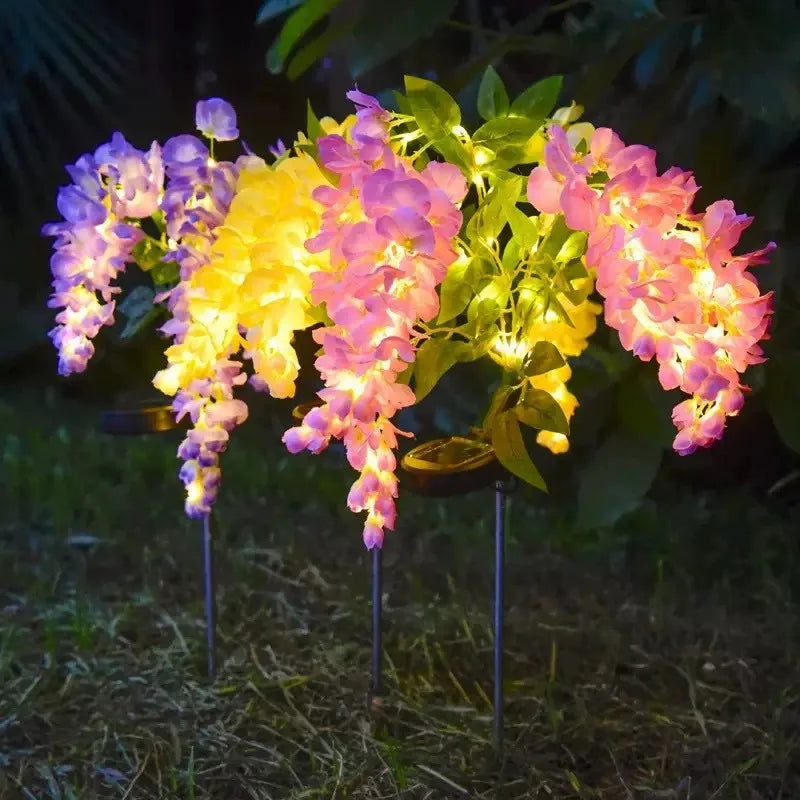 Solar Wisteria Flower Garden Light – Waterproof Outdoor Lawn Lamp