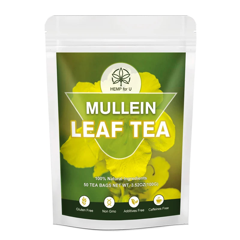 Pure Natural Mullein Leaf Extract – Lung Cleanse, Cough Relief & Sleep Support Herbal Supplement Peaceful Pleasures Health and Wellness 50days 5bags United States