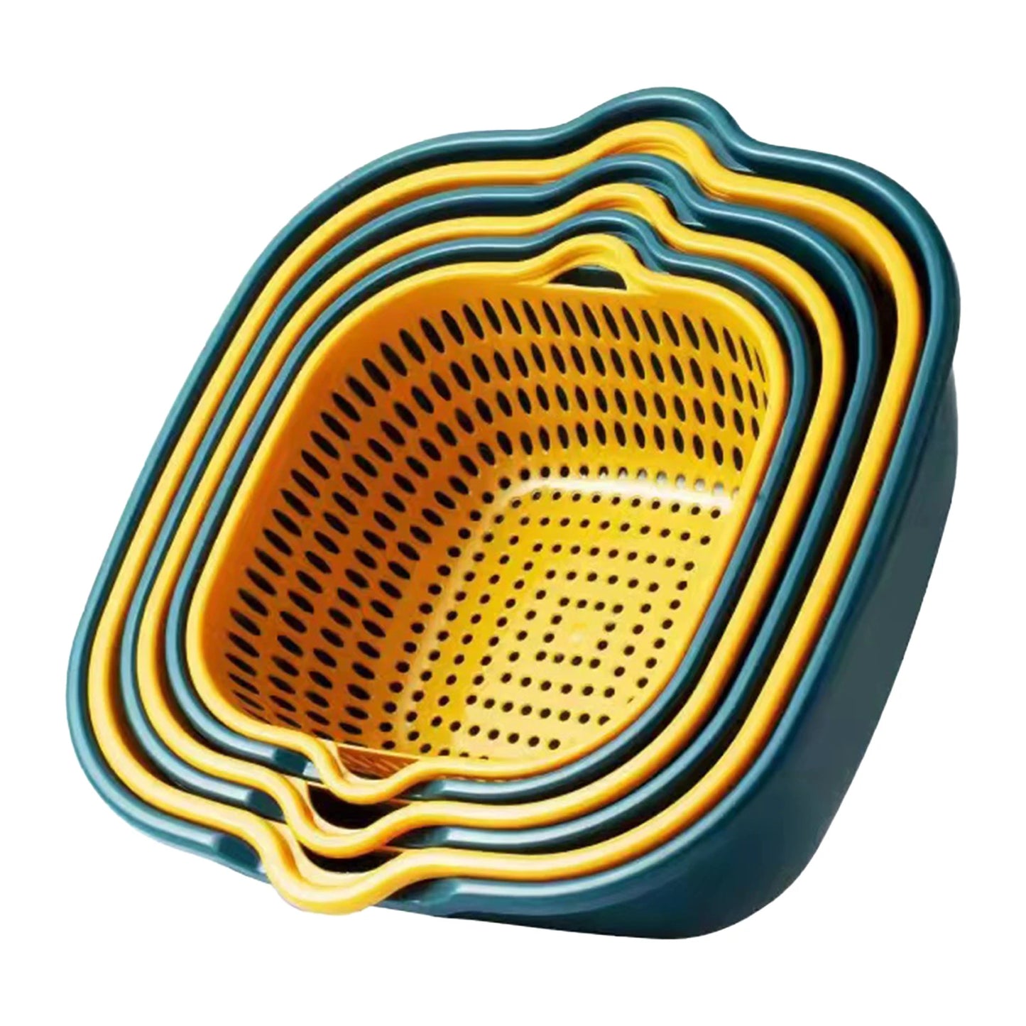 Vegetable Food Washing Strainer Household Vegetable Washing Drain Basket Suitable for Broccoli and Grapes Peaceful Pleasures Health and Wellness A
