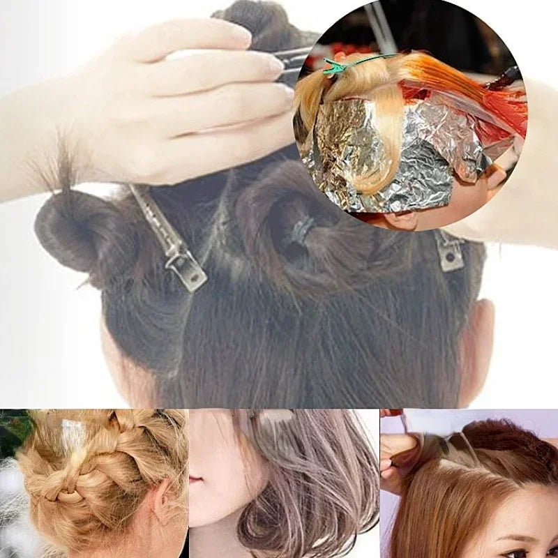 Sectioning Hair Styling Tools, 12pcs/Set, Flat Duck Mouth Hair Clamps, Hairdressing Cutting, Hairpin Holding, Hair Styling Clip Peaceful Pleasures Health and Wellness